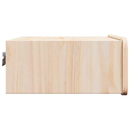Nachtkastje 2 st Bruin 39 x 34 x 16,5 cm Massief grenenhout