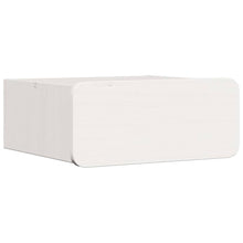 Wandbevestigde nachttafel met lade Wandgemonteerd Wit 39 x 34 x 16.5 cm