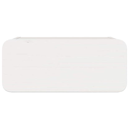 Wandbevestigde nachttafel met lade Wandgemonteerd Wit 39 x 34 x 16.5 cm
