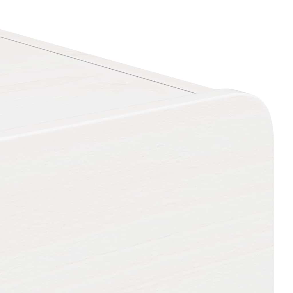 Wandbevestigde nachttafel met lade 2 pcs Wit 39 x 34 x 16.5 cm