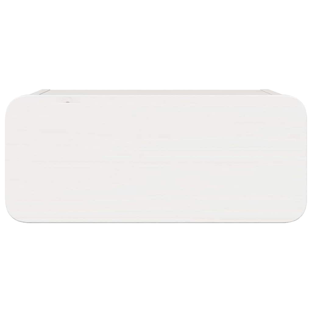 Wandbevestigde nachttafel met lade 2 pcs Wit 39 x 34 x 16.5 cm