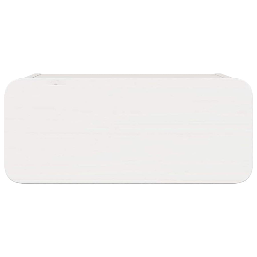 Wandbevestigde nachttafel met lade 2 pcs Wit 39 x 34 x 16.5 cm