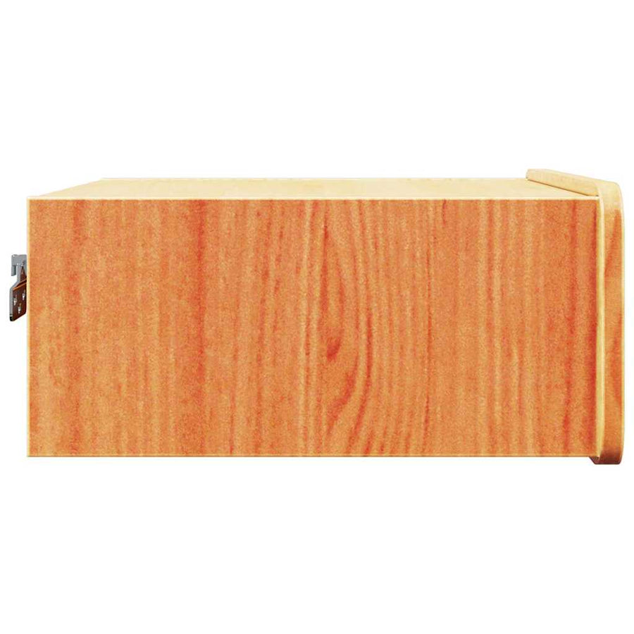 Wandbevestigde nachttafel met lade Wasbruin 39 x 34 x 16.5 cm
