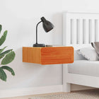 Nightstand 2 pcs Waxed Brown 39 x 34 x 16.5 cm Solid Pine Wood