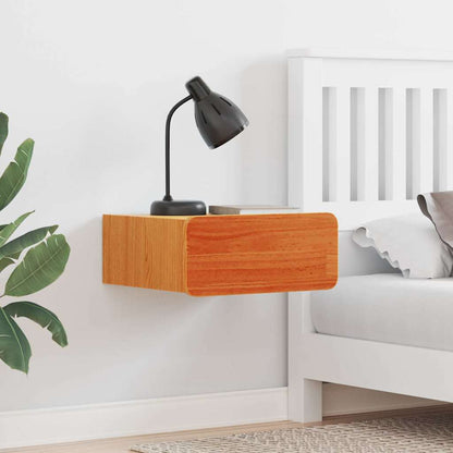 Wandbevestigde nachttafel 2 pcs Wasbruin 39 x 34 x 16.5 cm
