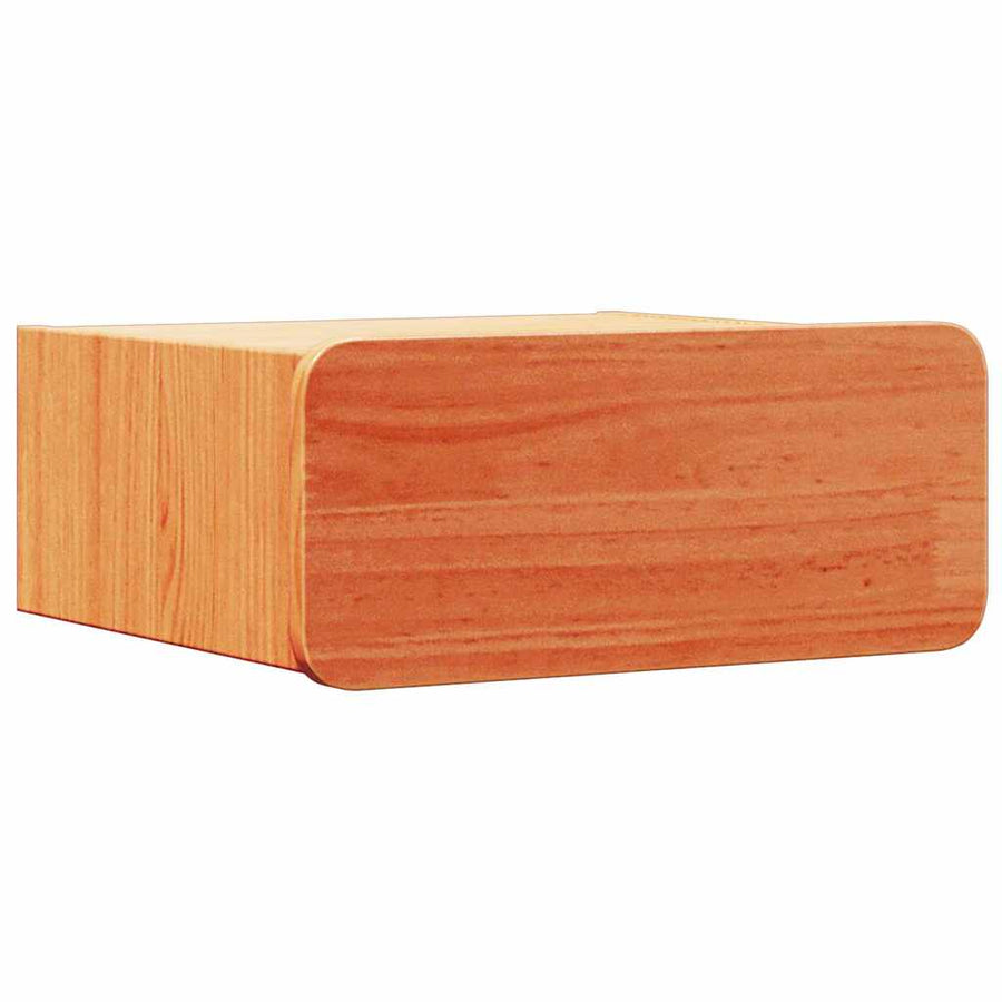 Wandbevestigde nachttafel 2 pcs Wasbruin 39 x 34 x 16.5 cm
