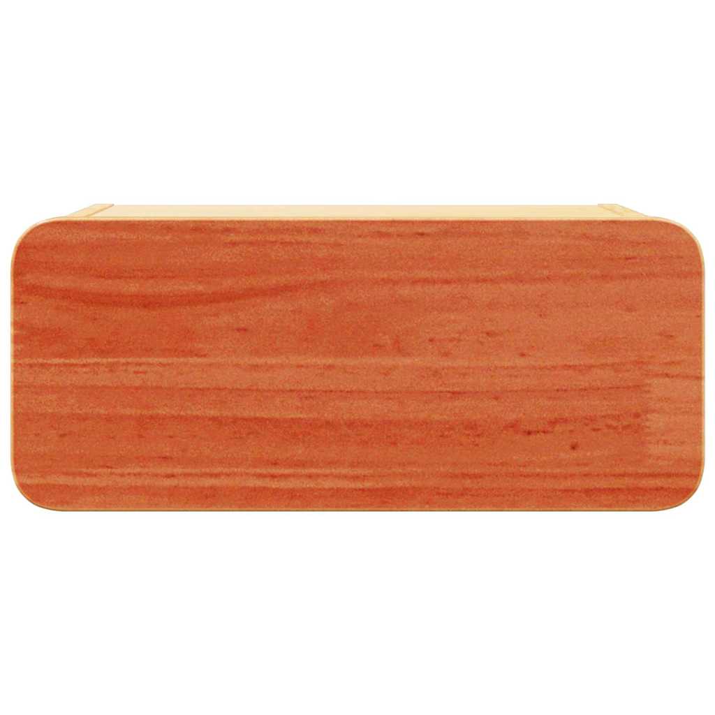 Wandbevestigde nachttafel 2 pcs Wasbruin 39 x 34 x 16.5 cm