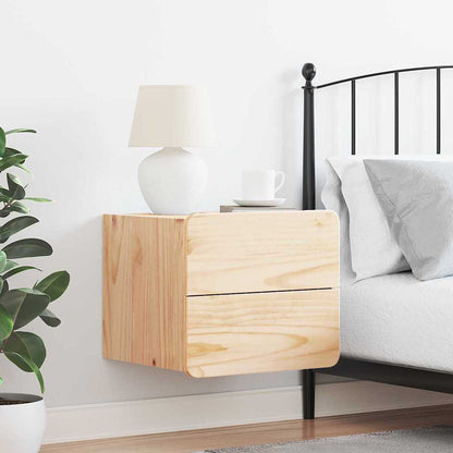 Nachtkastje met lade Bruin 39 x 34 x 33 cm Massief grenenhout