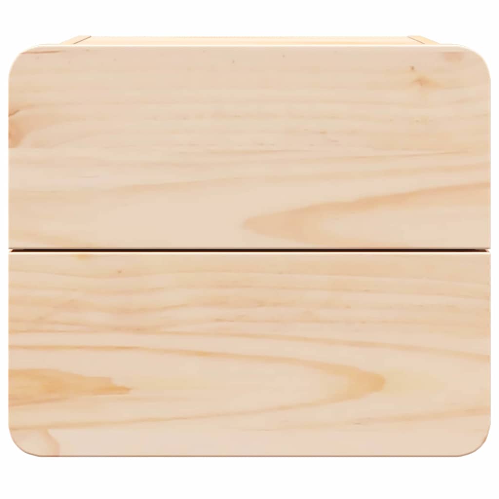 Nachtkastje 2 pcs Bruin 39 x 34 x 33 cm Massief grenenhout