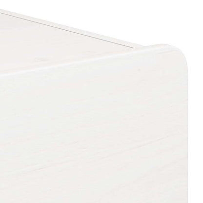 Nachtkastje met lade Wit 39 x 34 x 33 cm Massief grenenhout