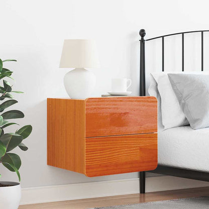 Nachtkastje Wasbruin 39 x 34 x 33 cm Massief grenenhout