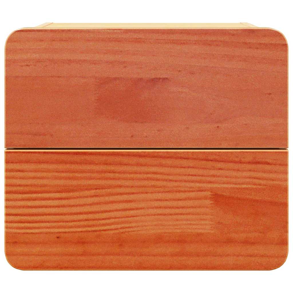 Nachtkastje Wasbruin 39 x 34 x 33 cm Massief grenenhout