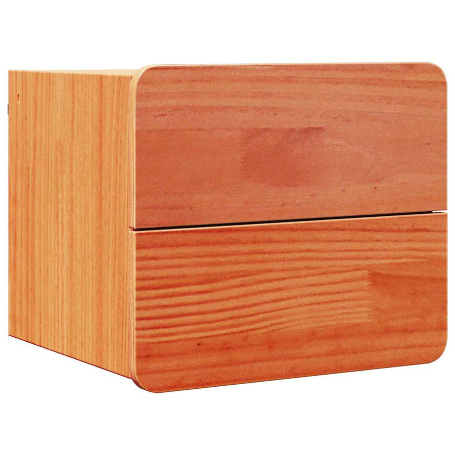 Nachtkastje 2 pcs Bruin 39 x 34 x 33 cm Massief grenenhout