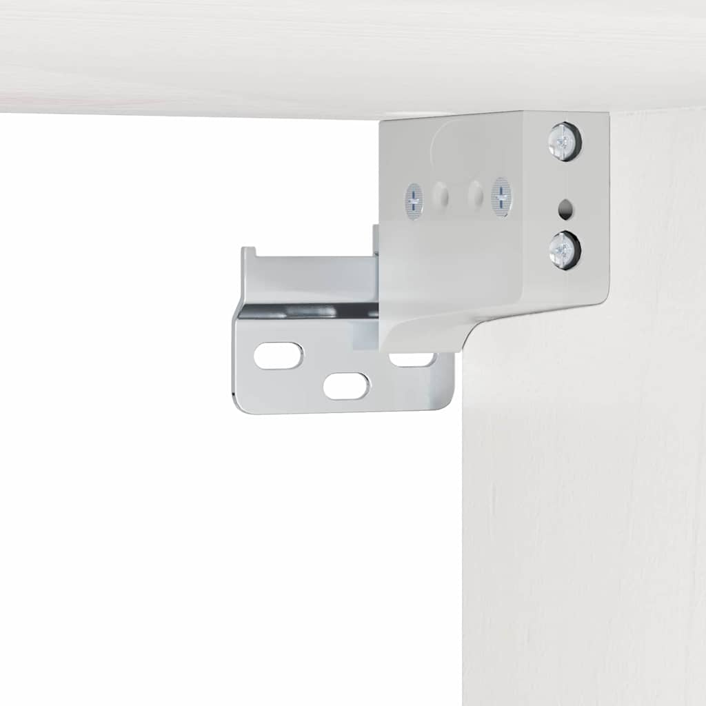 Nachtkastje met lade Wit 38 x 36 x 29.5 cm Massief grenenhout