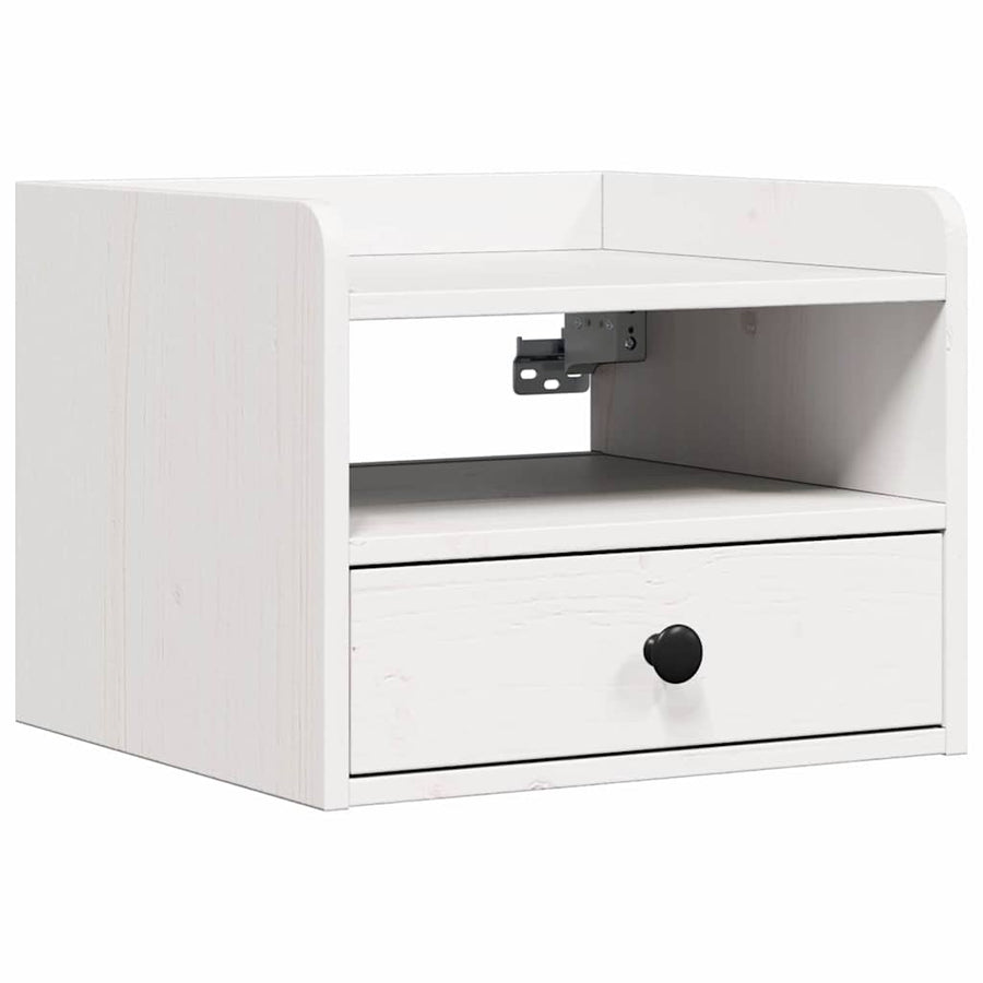 Nachtkastjes 2 pcs Wit 38 x 36 x 29.5 cm Massief grenenhout