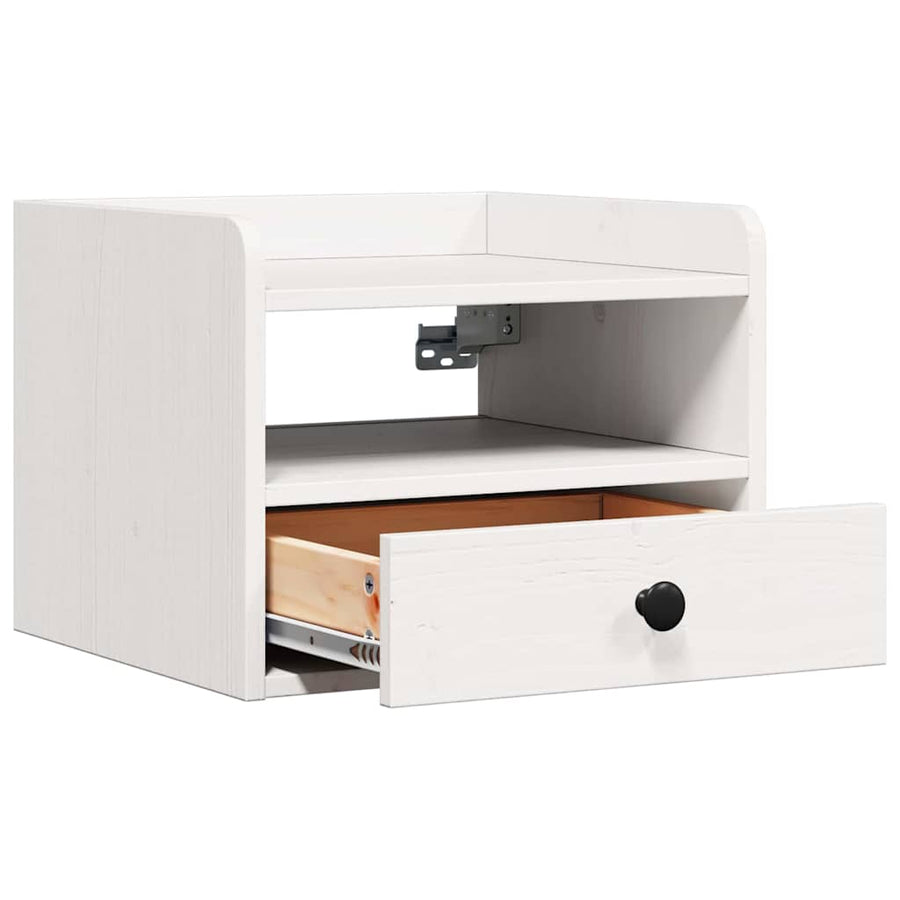 Nachtkastjes 2 pcs Wit 38 x 36 x 29.5 cm Massief grenenhout