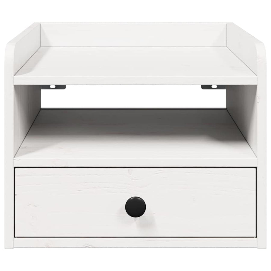 Nachtkastjes 2 pcs Wit 38 x 36 x 29.5 cm Massief grenenhout