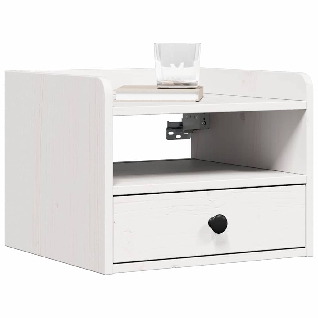 Nachtkastjes 2 pcs Wit 38 x 36 x 29.5 cm Massief grenenhout