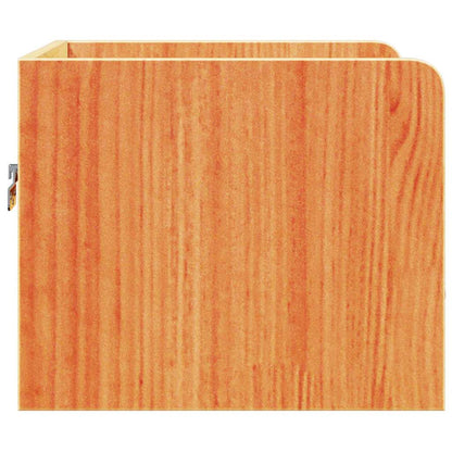 Nachtkastjes met lade Wandgemonteerd 2 pcs Wasbruin 38 x 36 x 29.5 cm