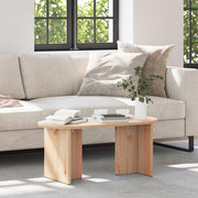 Salontafel 80x39.5x35 cm massief grenenhout ovaal