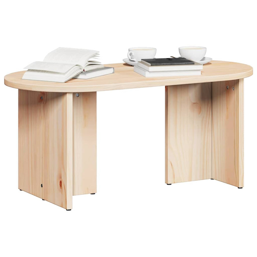 Salontafel Naturel 80 x 39.5 x 35 cm Massief grenenhout