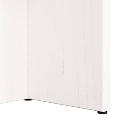 Salontafel Wit 80 x 39.5 x 35 cm Massief grenenhout
