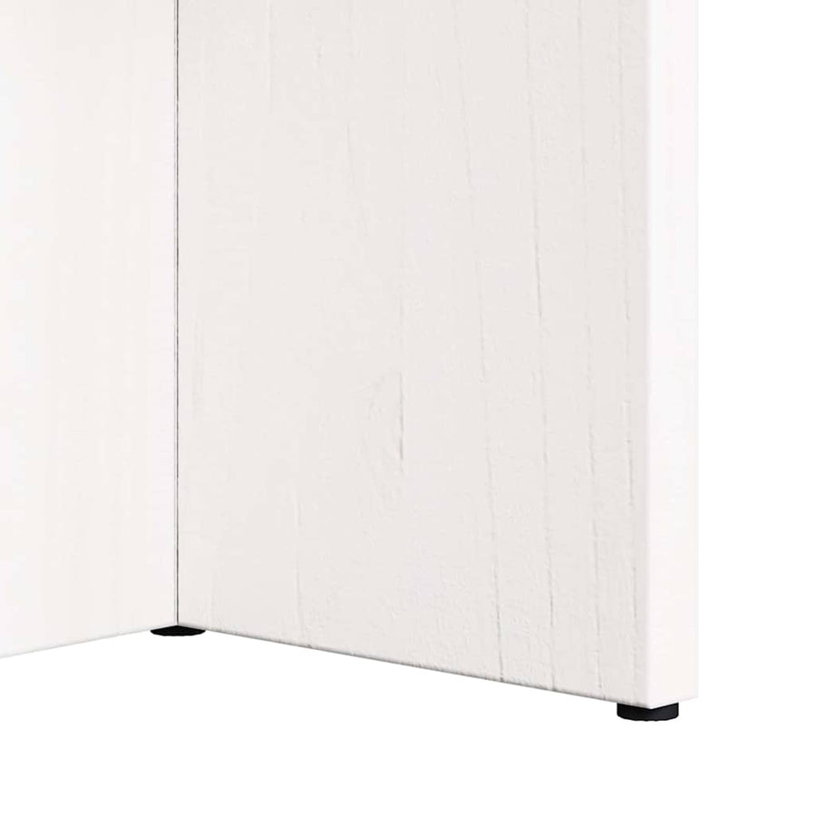 Salontafel Wit 80 x 39.5 x 35 cm Massief grenenhout