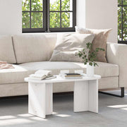 Salontafel 80x39.5x35 cm massief grenenhout wit