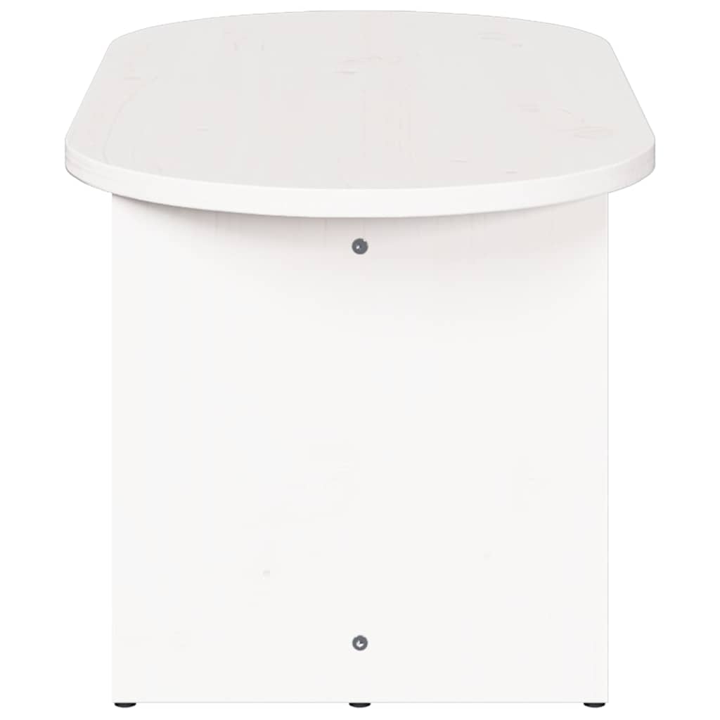 Salontafel Wit 80 x 39.5 x 35 cm Massief grenenhout