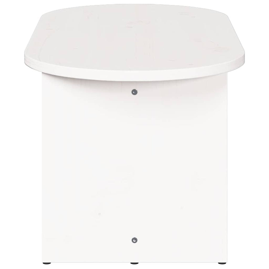 Salontafel Wit 80 x 39.5 x 35 cm Massief grenenhout
