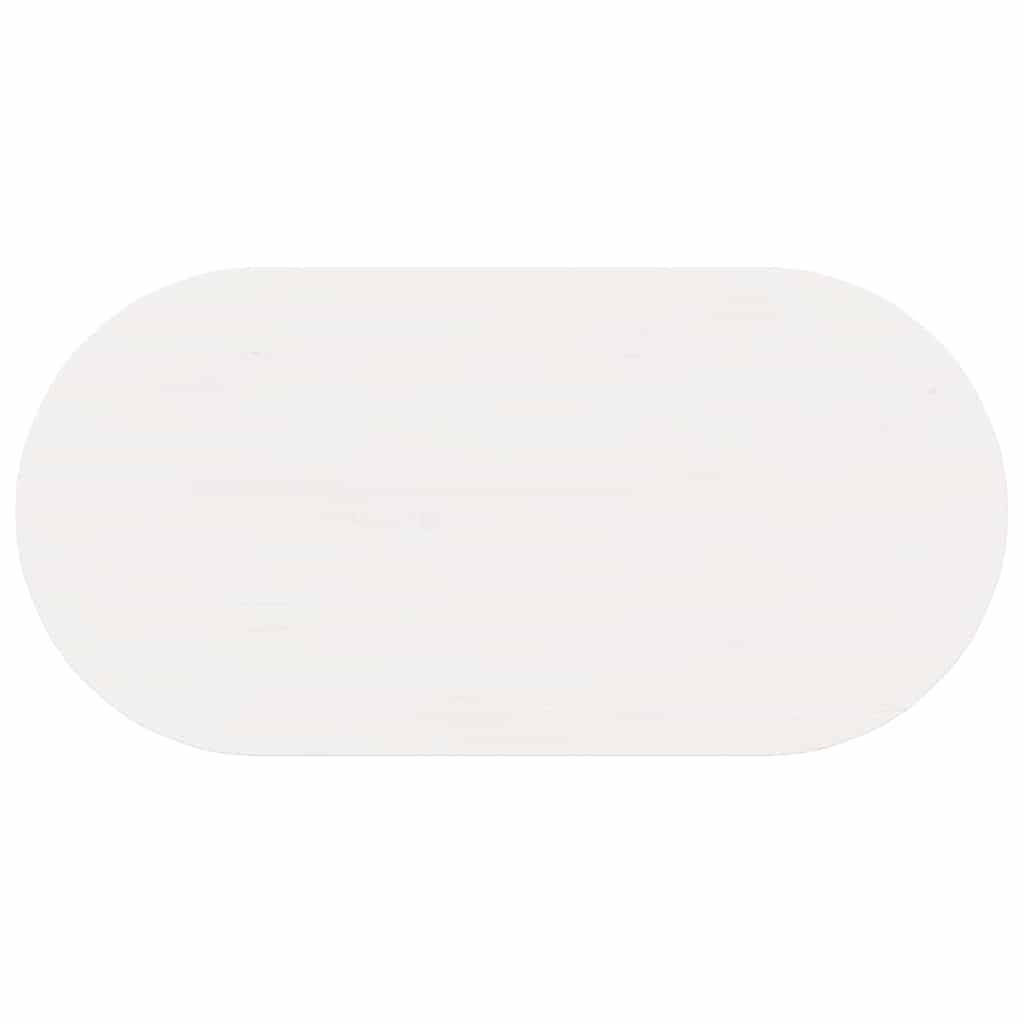 Salontafel Wit 80 x 39.5 x 35 cm Massief grenenhout