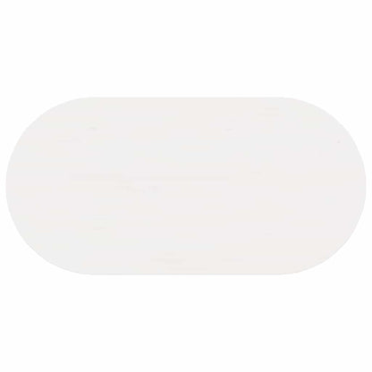 Salontafel Wit 80 x 39.5 x 35 cm Massief grenenhout