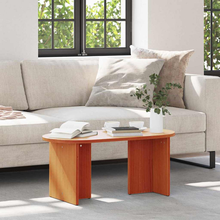 Salontafel Wasbruin 80 x 39.5 x 35 cm Massief grenenhout