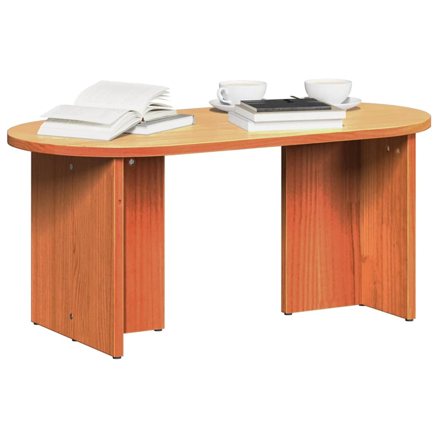 Salontafel Wasbruin 80 x 39.5 x 35 cm Massief grenenhout