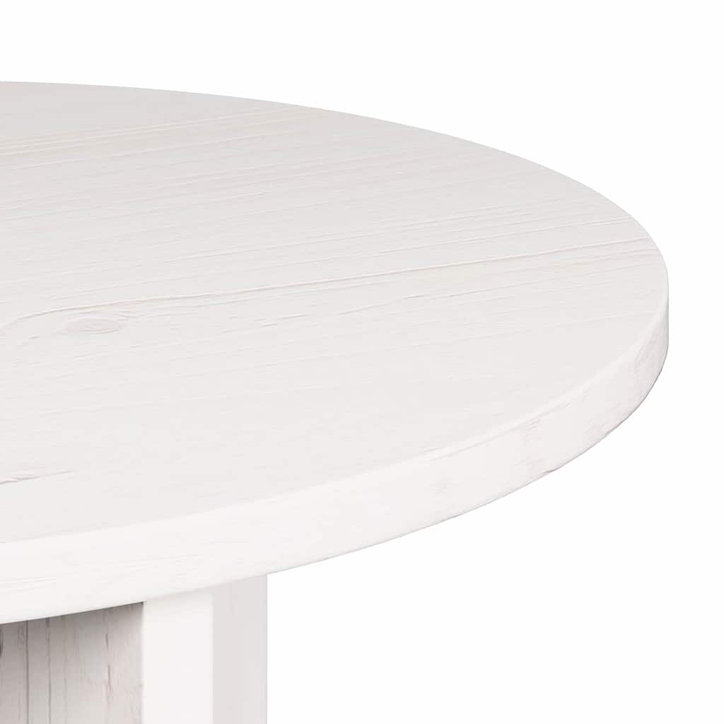 Koffietafel Set 2 pcs Wit 49 x 49 x 28 cm Massief grenenhout