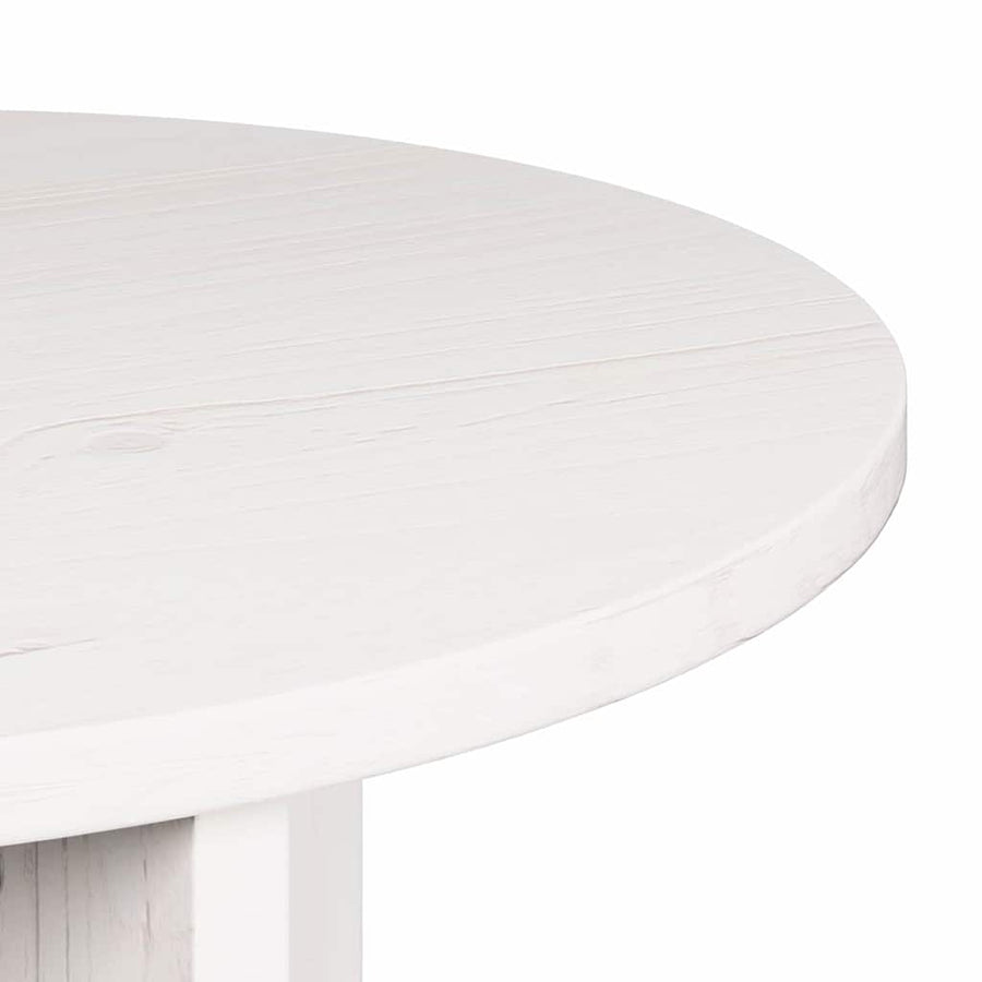 Koffietafel Set 2 pcs Wit 49 x 49 x 28 cm Massief grenenhout
