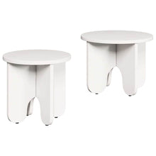 Koffietafel Set 2 pcs Wit 39.5 x 39.5 x 30 cm