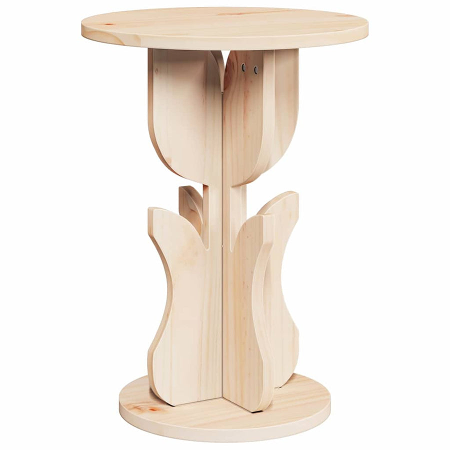 Bijzettafel Natuurlijk 39.5 x 39.5 x 53.5 cm Massief grenenhout