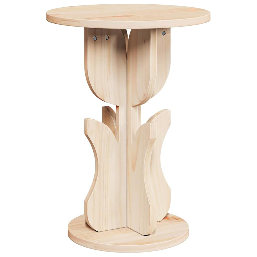 Bijzettafel Natuurlijk 39.5 x 39.5 x 53.5 cm Massief grenenhout