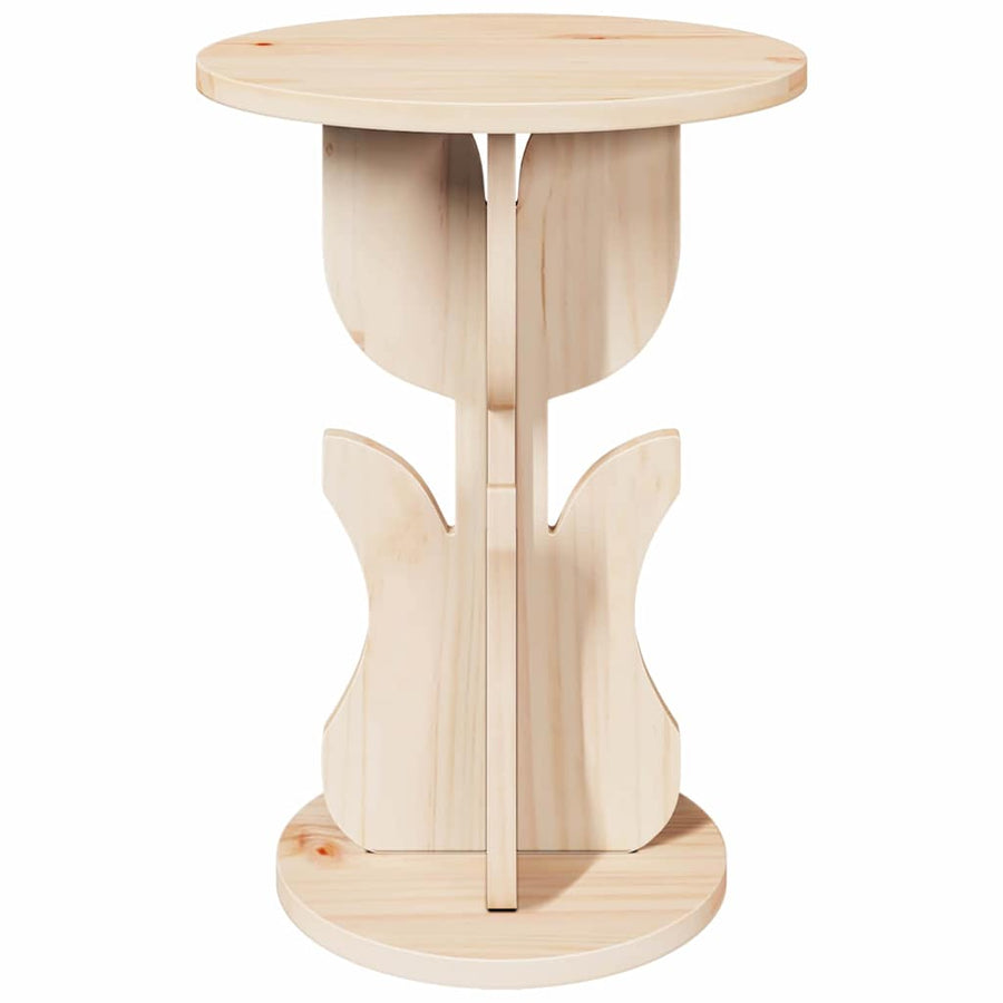 Bijzettafel Natuurlijk 39.5 x 39.5 x 53.5 cm Massief grenenhout