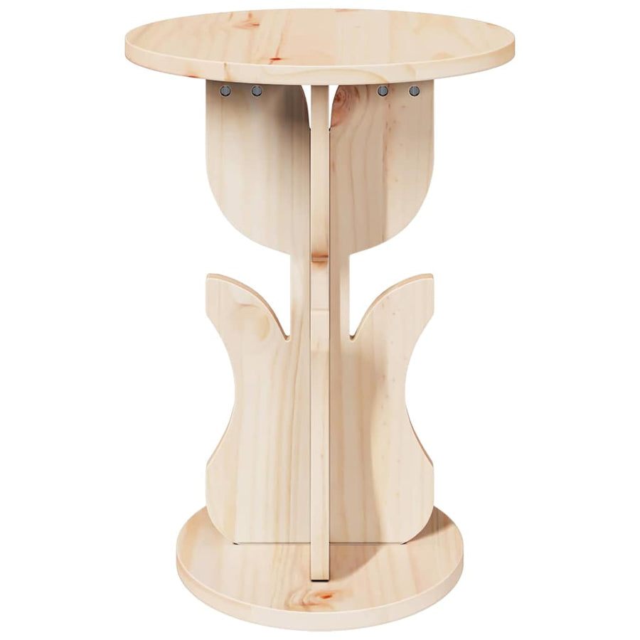 Bijzettafel Natuurlijk 39.5 x 39.5 x 53.5 cm Massief grenenhout