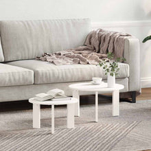 Koffietafel Set 2 pcs Wit 47.5 x 47.5 x 27 cm