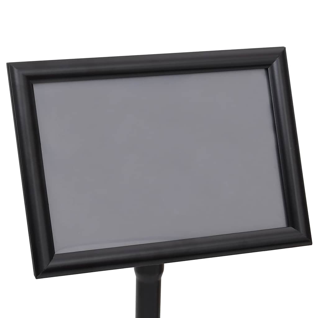 Posterstandaards 2 pcs Zwart 32.7 x 24 x 108 cm Aluminium