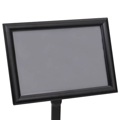 Posterstandaards 2 pcs Zwart 32.7 x 24 x 108 cm Aluminium