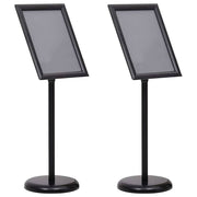 Posterstandaard aluminium zwart 45x32.7x108 cm