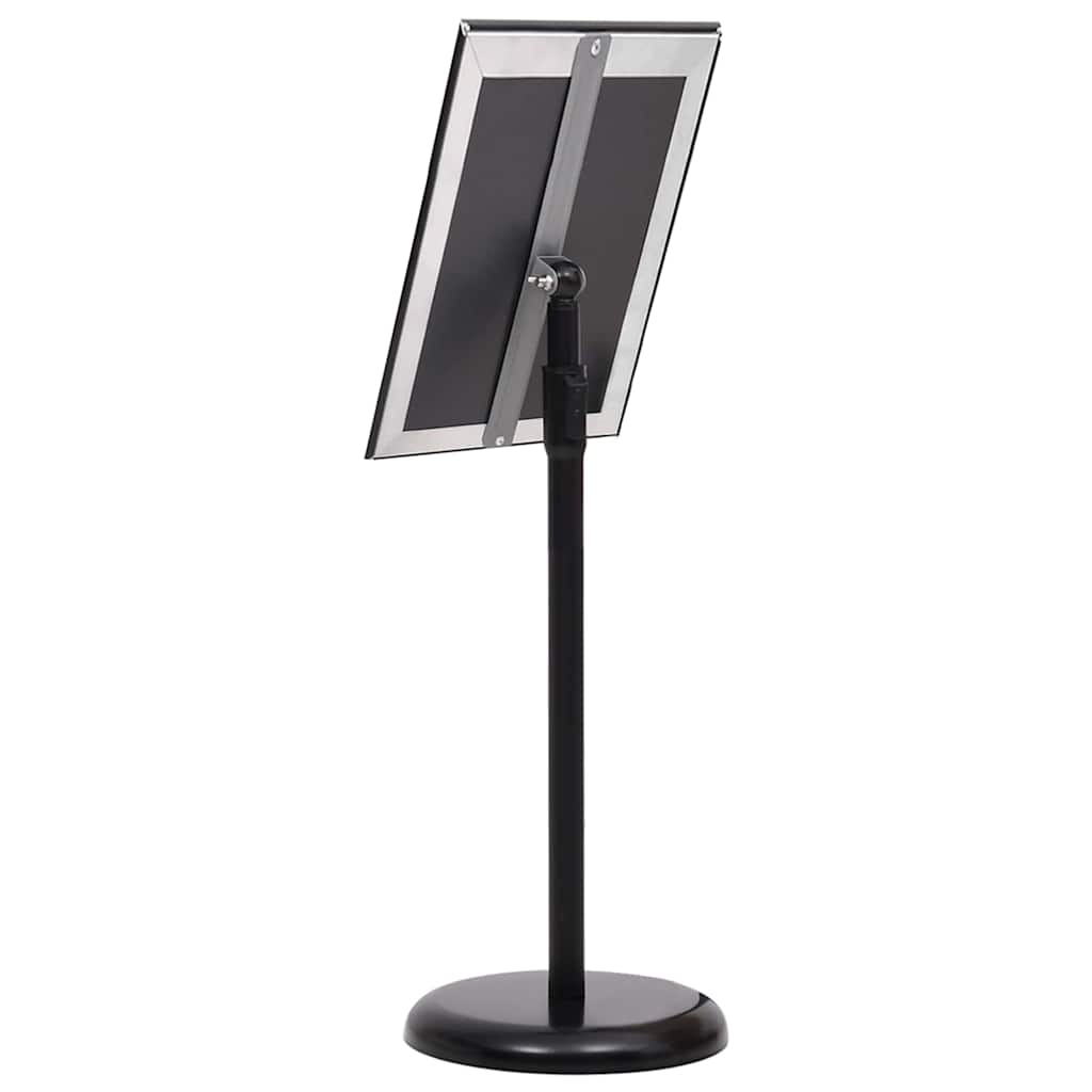 Posterstandaards 2 pcs Zwart 32.7 x 24 x 108 cm Aluminium