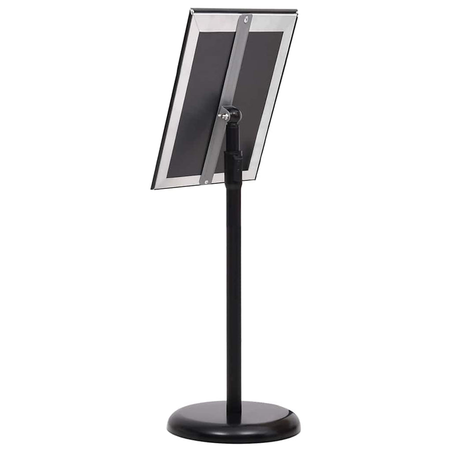 Posterstandaards 2 pcs Zwart 32.7 x 24 x 108 cm Aluminium