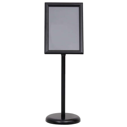 Posterstandaards 2 pcs Zwart 32.7 x 24 x 108 cm Aluminium