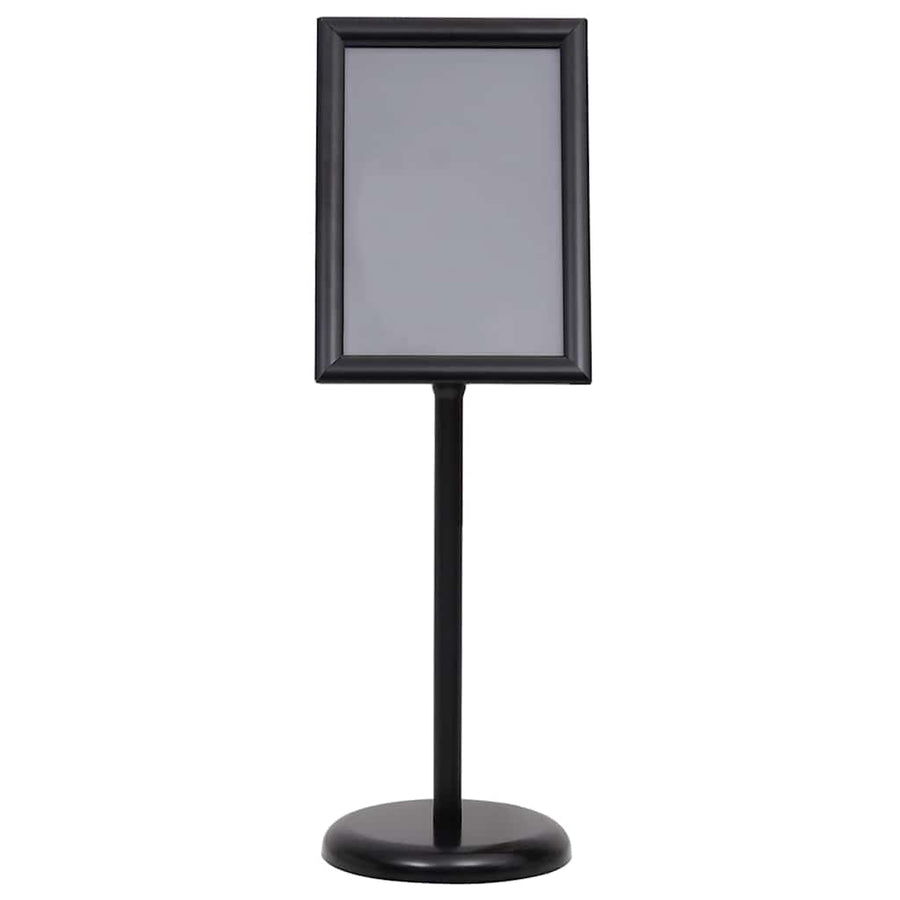 Posterstandaards 2 pcs Zwart 32.7 x 24 x 108 cm Aluminium
