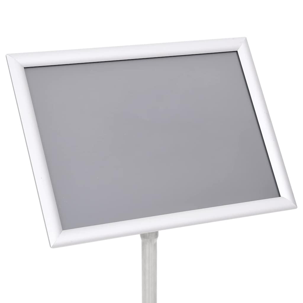 Posterstandaards 2 pcs Zilver 32.7 x 24 x 108 cm Aluminium